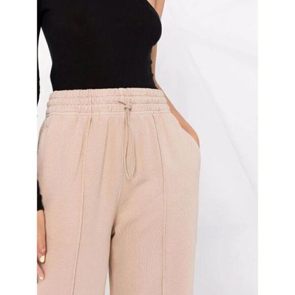 Agolde Jogging Pants Beige Comfy Cozy Joggers Sweatpants Style A179 X-Large - Picture 3 of 12